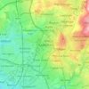 Mappa topografica Chadderton, altitudine, rilievo