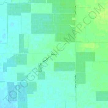 Mappa topografica Dayton, altitudine, rilievo
