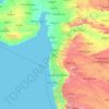 Mappa topografica Dadra and Nagar Haveli, altitudine, rilievo