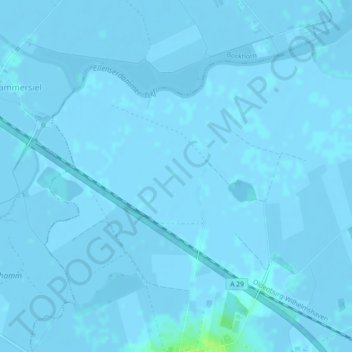 Mappa topografica Twickelsergroden, altitudine, rilievo