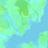Mappa topografica Bridge Point Farms, altitudine, rilievo