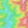 Mappa topografica Molières, altitudine, rilievo