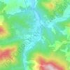 Mappa topografica Irabien, altitudine, rilievo