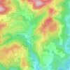 Mappa topografica Coulens, altitudine, rilievo
