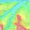 Mappa topografica Les Cosnardières, altitudine, rilievo