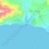 Mappa topografica Αγία Γαλήνη, altitudine, rilievo