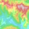 Mappa topografica Les Aigladines, altitudine, rilievo