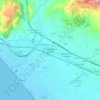 Mappa topografica Pontecagnano Faiano, altitudine, rilievo