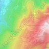 Mappa topografica Le Recoin, altitudine, rilievo