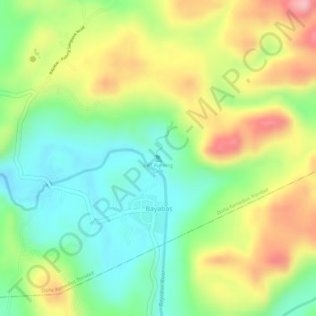 Mappa topografica DRT Punning cave, altitudine, rilievo