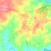 Mappa topografica Darlington, altitudine, rilievo