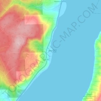 Mappa topografica Ayock, altitudine, rilievo