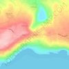 Mappa topografica Pithari, altitudine, rilievo