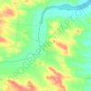 Mappa topografica Fabara, altitudine, rilievo