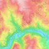 Mappa topografica Le Tillot, altitudine, rilievo
