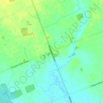 Mappa topografica Birr, altitudine, rilievo