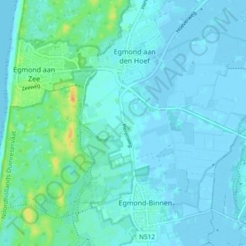 Mappa topografica Rinnegom, altitudine, rilievo