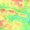 Mappa topografica Coët Ruel, altitudine, rilievo