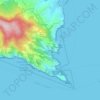 Mappa topografica Paraggi, altitudine, rilievo