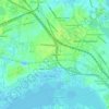 Mappa topografica Dorchester, altitudine, rilievo