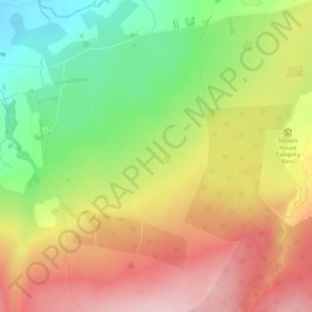 Mappa topografica Flaska, altitudine, rilievo