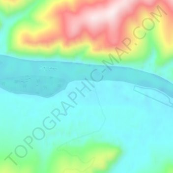 Mappa topografica Coffee Creek, altitudine, rilievo