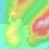 Mappa topografica Huerquehue, altitudine, rilievo
