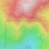 Mappa topografica Strawberry Cienaga, altitudine, rilievo