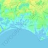 Mappa topografica Craigville, altitudine, rilievo