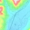 Mappa topografica Hermosa, altitudine, rilievo
