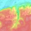 Mappa topografica Bourg Chevreau, altitudine, rilievo