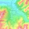 Mappa topografica San José, altitudine, rilievo