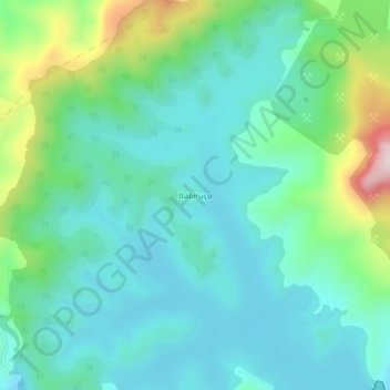 Mappa topografica Itabiruçu, altitudine, rilievo