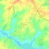 Mappa topografica Forest Hills, altitudine, rilievo