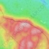 Mappa topografica Monte Lanaro, altitudine, rilievo