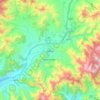 Mappa topografica مینگورہ‎, altitudine, rilievo