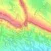 Mappa topografica Sierra, altitudine, rilievo
