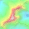 Mappa topografica Llongote, altitudine, rilievo