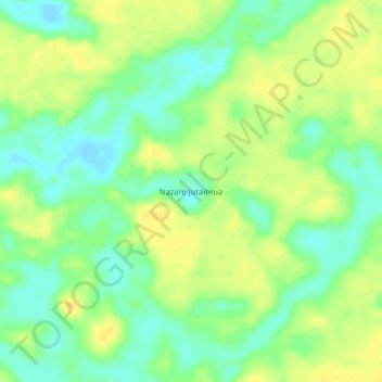 Mappa topografica Nazare Jutaiteua, altitudine, rilievo