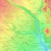 Mappa topografica Alameda Toxpan, altitudine, rilievo