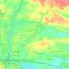 Mappa topografica Kerlan, altitudine, rilievo