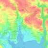 Mappa topografica Le Cranic, altitudine, rilievo