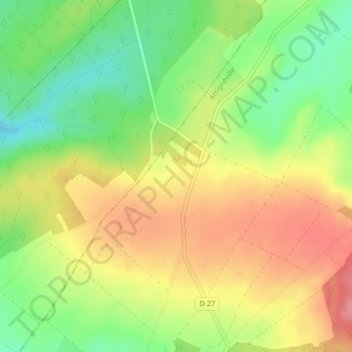 Mappa topografica Essarts, altitudine, rilievo