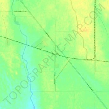 Mappa topografica McDonald, altitudine, rilievo