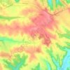 Mappa topografica Caux, altitudine, rilievo