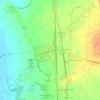 Mappa topografica Capaccio Scalo, altitudine, rilievo