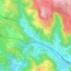 Mappa topografica Dedni Dol, altitudine, rilievo
