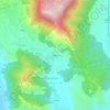 Mappa topografica Ciorani, altitudine, rilievo