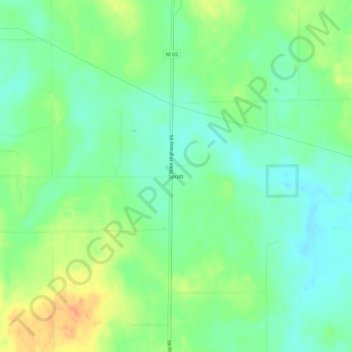 Mappa topografica Spratt, altitudine, rilievo