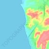 Mappa topografica Punta Las Peñitas, altitudine, rilievo